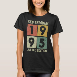 27 Jahre Vintager September 1995 27. Geburtstag T-Shirt