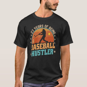 27-jähriger Baseball Rookie Player 27. Geburtstag T-Shirt