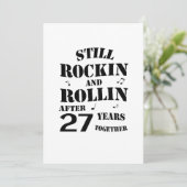 27. Jubiläum - Paare zum 27. Jahrestag Karte (Stehend Vorderseite)