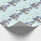 27. Jubiläum Skulptur bearbeitbar Geschenkpapier (Ecke)