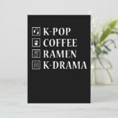 27.KPop-Anime-Design für einen KPop- und Anime-Lüf Save The Date (Stehend Vorderseite)