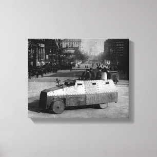 27. März 1917: Die gepanzerte Fahrzeugstaffel Leinwanddruck