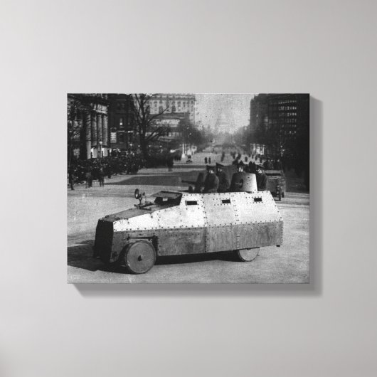 27. März 1917: Die gepanzerte Fahrzeugstaffel Leinwanddruck (Vorderseite)