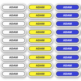 27 Persönliche Namensmarken - Custom School Sticke Aufkleber
