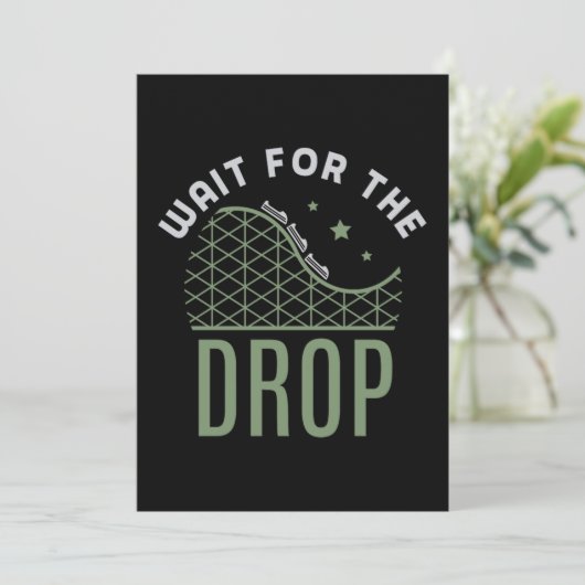 27.Roller-Untersetzer warten auf den Tropfen Save The Date (Stehend Vorderseite)