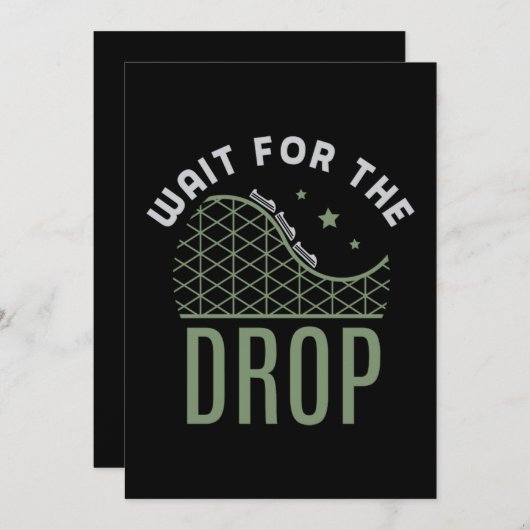 27.Roller-Untersetzer warten auf den Tropfen Save The Date (Vorne/Hinten)