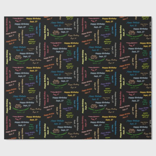 27. September Geschenkpapier (Flach)