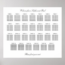 27 Tabelle Elegantes Minimalistisches Sitzdiagramm