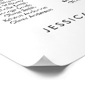 27 Tabellen Unsere Lieblings-Sitzplan Poster (Ecke)