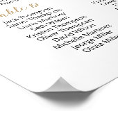 27 Tische finden Sie Ihren Sitzplan Poster (Ecke)