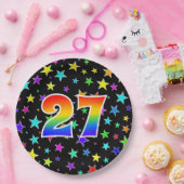 27. Veranstaltung: Bold, Fun, Colorful Rainbow 27 Pappteller (Party)