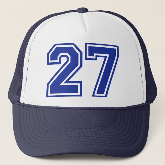 27 - Zahl Truckerkappe (Vorderseite)