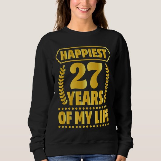 27th Anniversary Parents Couples Husband Wife Sweatshirt (Vorderseite)