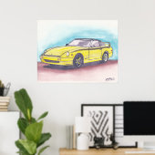 280ZX Aquarelldruck Poster (Heimbüro)