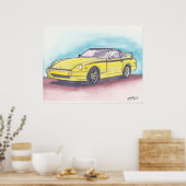 280ZX Aquarelldruck Poster (Küche)