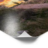 2815-Wüste Landschaft bei Sunset Fotodruck (Ecke)