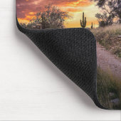 2815-Wüste Landschaft bei Sunset Mousepad (Ecke)