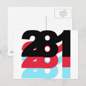 281 Flächencode Postkarte (Vorne/Hinten)