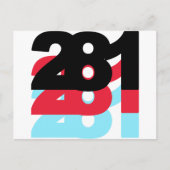 281 Flächencode Postkarte (Vorderseite)