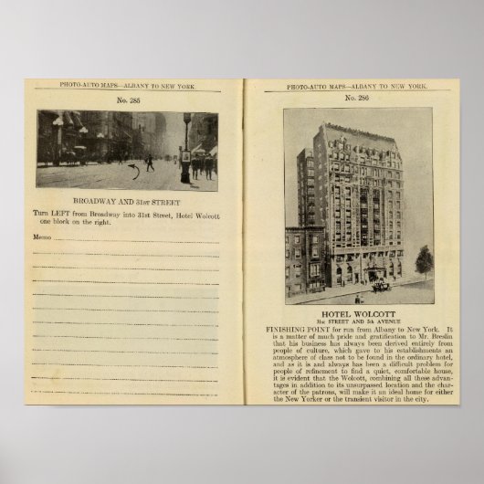 28586 Broadway & 31. St Hotel Wolcott Poster (Vorne)