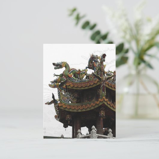 285 - Drachentempel Postkarte (Stehend Vorderseite)