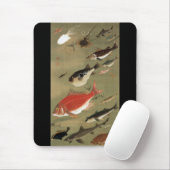 28. 群 図, 若 冲 verschiedenen Fischen, Jakuchū, Japan Mousepad (Mit Mouse)