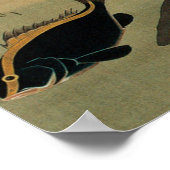 28. 群 図, 若 冲 verschiedenen Fischen, Jakuchū, Japan Poster (Ecke)