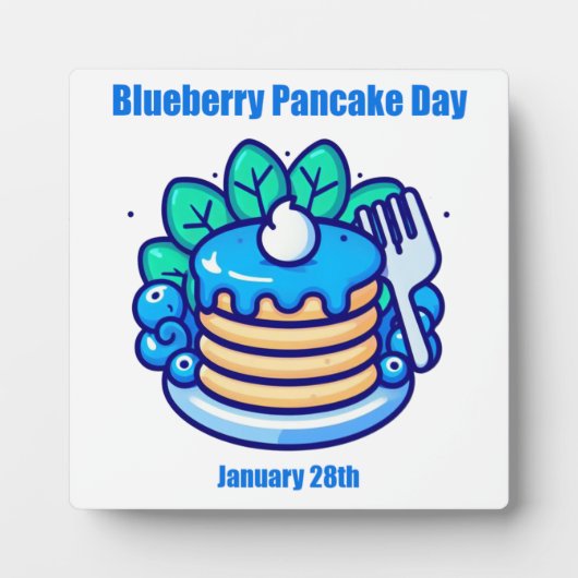 28.01. - Blueberry Pancake Day Fotoplatte (Vorderseite)