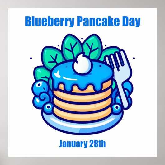 28.01. - Blueberry Pancake Day Poster (Vorne)