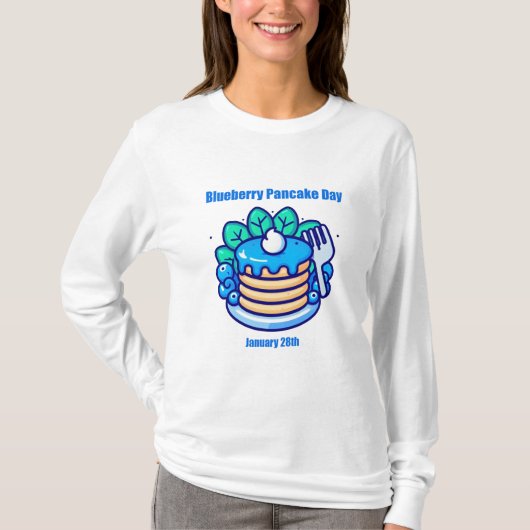28.01. - Blueberry Pancake Day T-Shirt (Vorderseite)