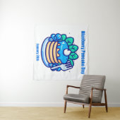 28.01. - Blueberry Pancake Day Wandteppich (Beispiel (Horizontal))