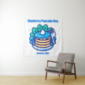 28.01. - Blueberry Pancake Day Wandteppich (Beispiel)