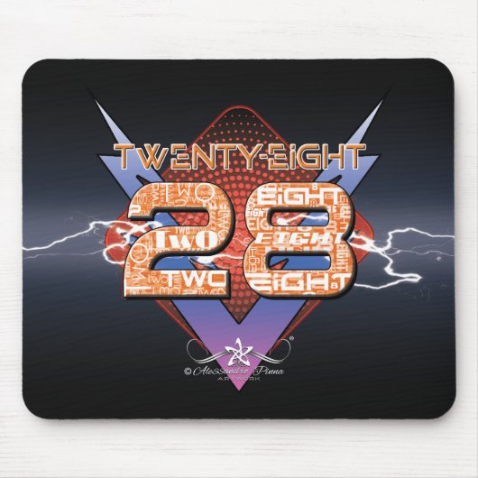 28 Achtundzwanzig Mousepad (Vorne)