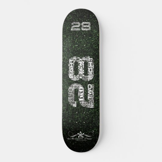 28 Achtundzwanzig Skateboard (Vorderseite)