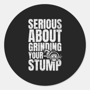 28.Arborist für einen Baumtrimmer Runder Aufkleber