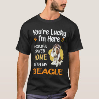 28 Blieb zu Hause mit meinem Beagle T-Shirt