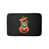 28 Deutscher Schäferhund im Beängstigenden Pumpkin Badematte (Vorderseite)