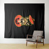 28 Deutscher Schäferhund im Beängstigenden Pumpkin Wandteppich (Beispiel (Horizontal))