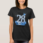 28 & Fabulous I Blue White Party Group Candid Phot T-Shirt (Vorderseite)