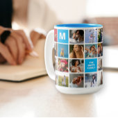 28 Familienfoto Collage Mit Monogramm Tasse