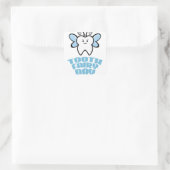 28. Februar - Tag der Zahnfee Quadratischer Aufkleber (Tasche)