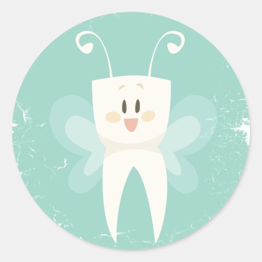 28. Februar - Tag der Zahnfee Runder Aufkleber (Vorderseite)