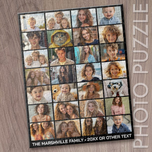 28 Foto-Collage - Benutzerdefinierter Text - Schwa Puzzle