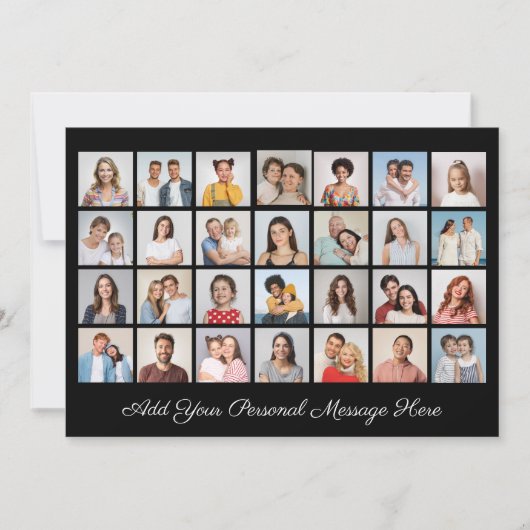 28 Foto Collage Fügen Sie Ihre eigene Grußfläche h Karte (Vorderseite)