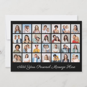 28 Foto-Collage Fügen Sie Ihre Grüße hinzu, editie Einladung