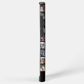 28 Foto Collage Grid - 2 Textfelder - schwarz Samsung Galaxy Hülle (Rechte Seite)