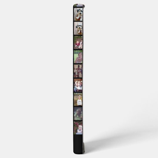 28 Foto Collage Grid - 2 Textfelder - schwarz Samsung Galaxy Hülle (Linke Seite)