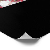 28 Foto Collage Grid - 2 Textfelder - Schwarz-weiß Poster (Ecke)