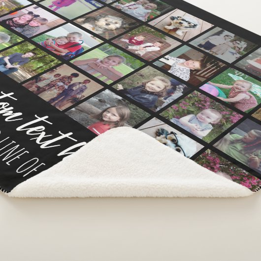 28 Foto Collage Grid - 2 Textfelder - Schwarz-weiß Sherpadecke (3/4)