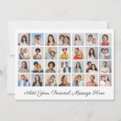 28 Foto Collage Hinzufügen Sie Ihre eigene Grußkar (Vorderseite)